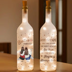 Laughter, Love, And Endless Memories - Bestie Personalized Custom Bottle Lamp - Gift For Best Friends, BFF, Sisters