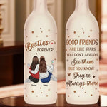 Laughter, Love, And Endless Memories - Bestie Personalized Custom Bottle Lamp - Gift For Best Friends, BFF, Sisters