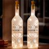 Love Is A Partnership - Couple Personalized Custom Bottle Lamp - Gift For Husband Wife, Anniversary