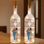 You And Me, Unbreakable - Bestie Personalized Custom Bottle Lamp - Gift For Best Friends, BFF, Sisters