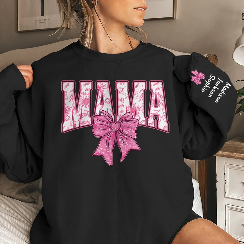Grandma, You Are My Heart's Home - Family Personalized Custom Unisex Sweatshirt, Hoodie With Design On Sleeve - Gift For Mom, Grandma
