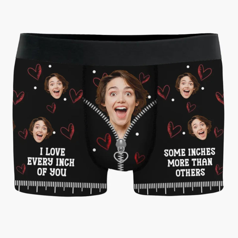 Custom Photo You’re My Favorite Reason To Lose Sleep - Couple Personalized Custom Boxer Briefs, Men's Boxers - Gift For Husband Wife, Anniversary