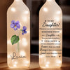 Watching You Grow Fills My Heart With Pride - Family Personalized Custom Bottle Lamp - Gift For Son, Daughter, Grandson, Granddaughter