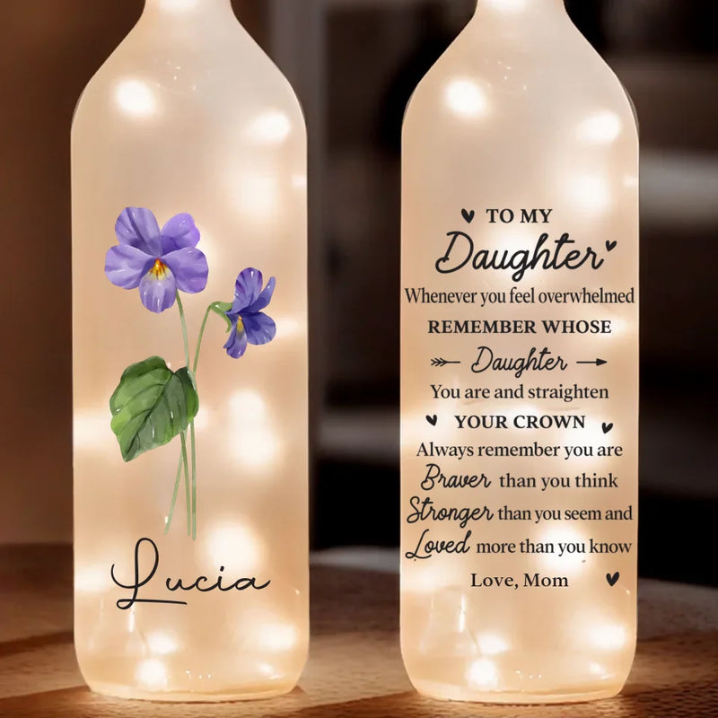Watching You Grow Fills My Heart With Pride - Family Personalized Custom Bottle Lamp - Gift For Son, Daughter, Grandson, Granddaughter