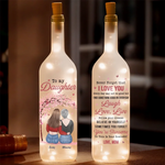 Custom Name Daughter Gifts from Mom - Personalized Bottle Lamp