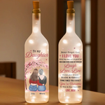 Custom Name Daughter Gifts from Mom - Personalized Bottle Lamp