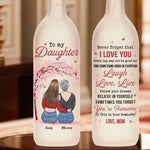 Custom Name Daughter Gifts from Mom - Personalized Bottle Lamp