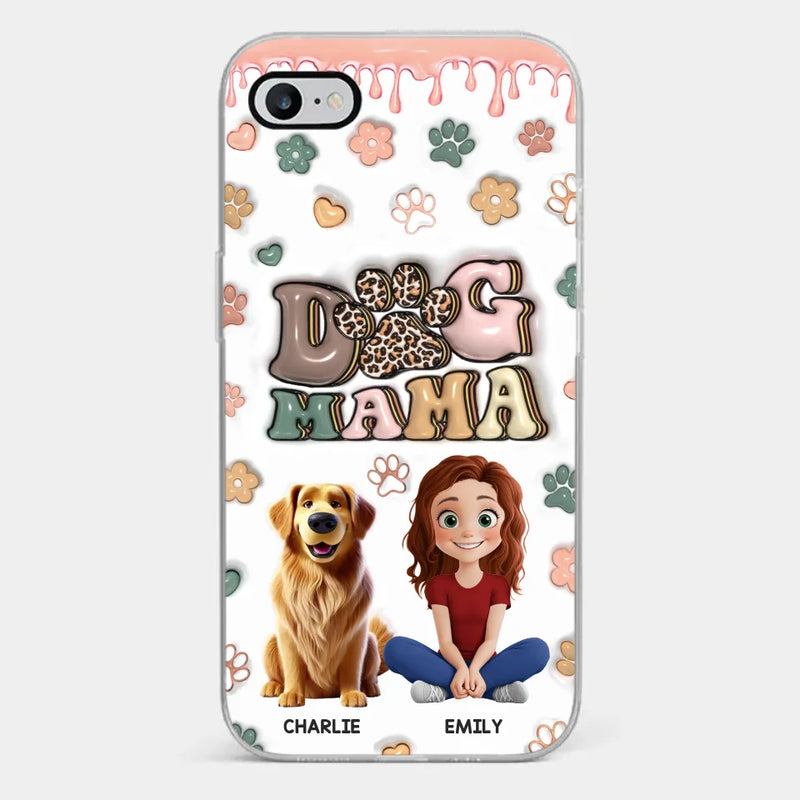 Happiness Is A Warm Puppy - Dog Personalized Custom 3D Inflated Effect Printed Clear Phone Case - Gift For Pet Owners, Pet Lovers
