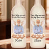 Custom Photo Love Never Ends It Just Changes Form - Memorial Personalized Custom Bottle Lamp - Sympathy Gift For Family Members