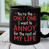 You're The Best Thing I've Ever Found On The Internet - Couple Personalized Custom Black Mug - Gift For Husband Wife, Anniversary