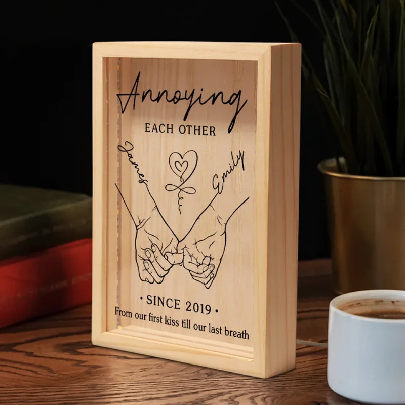 Our Love Is The Greatest Journey Of All - Couple Personalized Custom Frame Light Box - Gift For Husband Wife, Anniversary