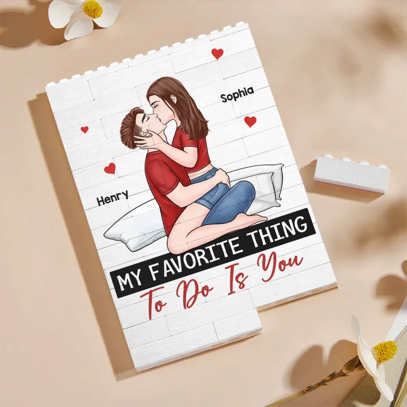 You Are My Today And All Of My Tomorrows - Couple Personalized Custom Vertical Rectangle Shaped Building Brick Blocks - Gift For Husband Wife, Anniversary