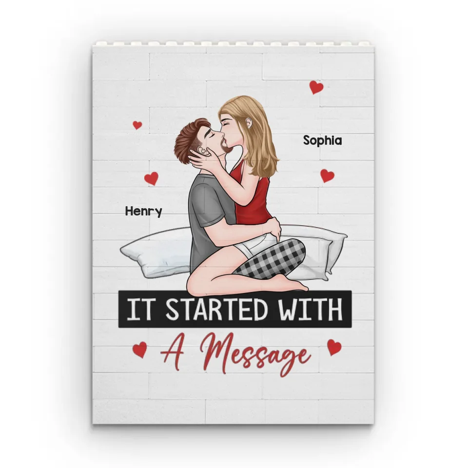 Tu es mon aujourd'hui et tous mes lendemains - Blocs de construction rectangulaires verticaux personnalisés pour couple - Cadeau pour mari et femme, anniversaire