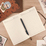 A Hobby Is Where The Heart Finds Its Freedom - Family Personalized Custom Leather Journal - Mother's Day, Gift For Mom, Grandma