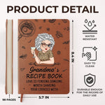 A Hobby Is Where The Heart Finds Its Freedom - Family Personalized Custom Leather Journal - Mother's Day, Gift For Mom, Grandma