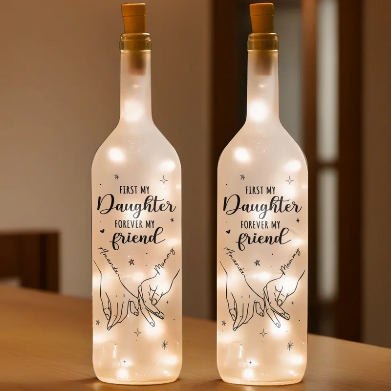 You Are My Forever Soulmate - Family Personalized Custom Bottle Lamp - Gift For Mom, Daughter