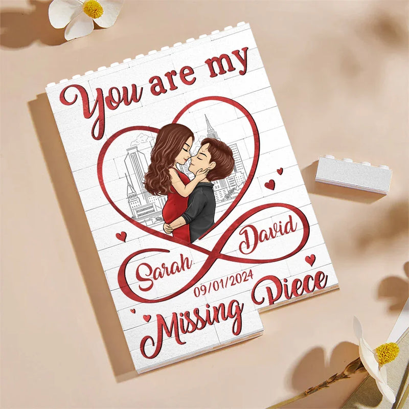 All Of Me Loves All Of You - Couple Personalized Custom Vertical Rectangle Shaped Building Brick Blocks - Gift For Husband Wife, Anniversary