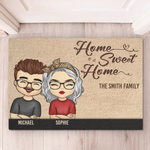 Custom Name Family Home Sweet Home Decor - Personalized Doormat
