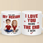 Love Is Being With You - Couple Personalized Custom Mug - Gift For Husband Wife, Anniversary