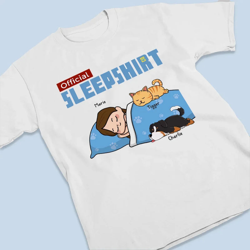 Happiness Is A Lazy Day In Bed With My Furry Friends - Dog & Cat Personalized Custom Unisex T-shirt, Premium T-shirt, Hoodie - Gift For Pet Owners, Pet Lovers