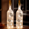 The Love Between A Mother And Daughter Knows No Distance - Family Personalized Custom Bottle Lamp - Gift For Mom, Daughter