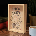 I’m Yours, And You’re Mine - Couple Personalized Custom Frame Light Box - Gift For Husband Wife, Anniversary