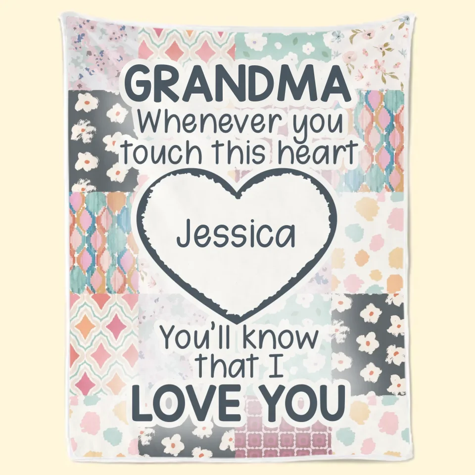 Personalized Blanket For Mom Nana Mimi From Family Members
