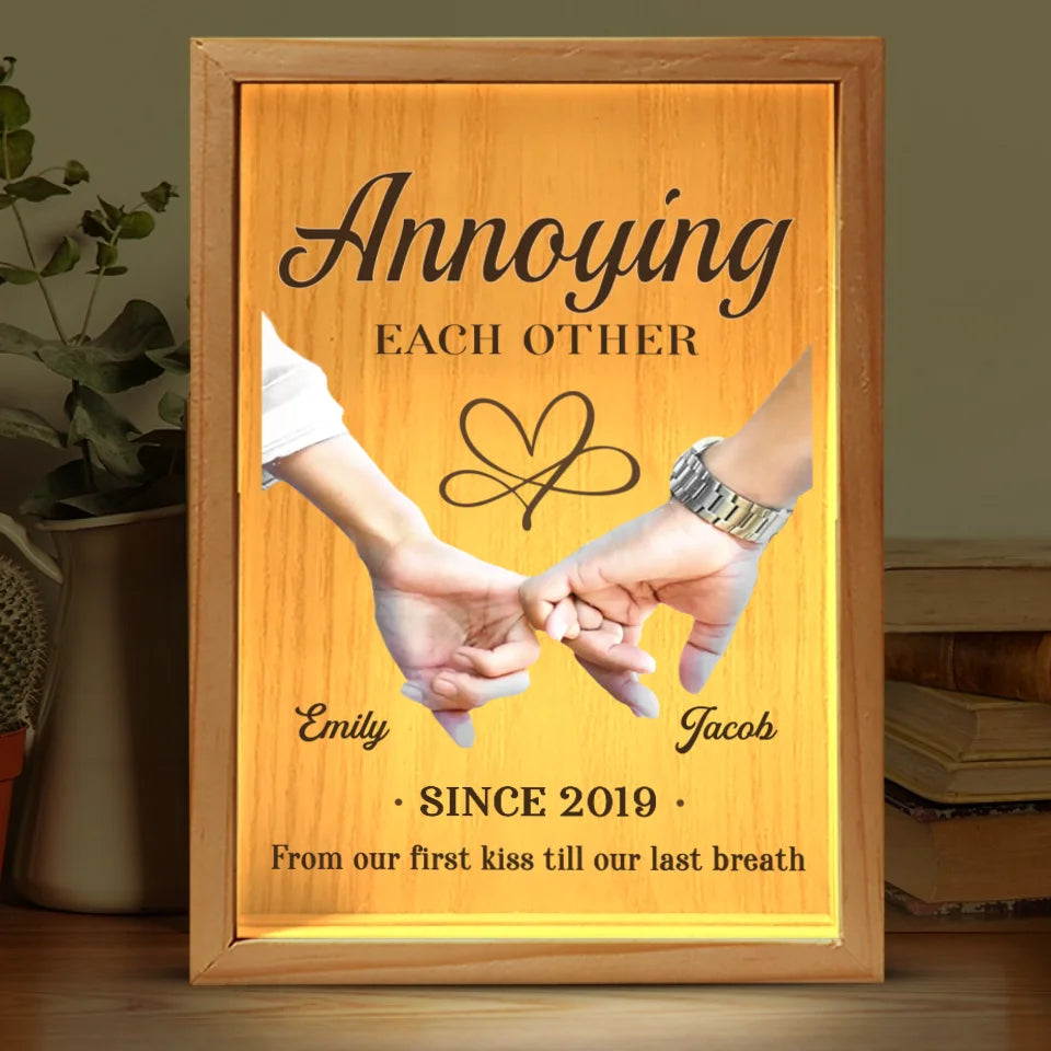 Toi et moi sommes faits l'un pour l'autre - Cadre photo personnalisé pour couple - Cadeau pour mari et femme, anniversaire