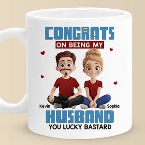 I Found My Missing Piece In You - Couple Personalized Custom Mug - Gift For Husband Wife, Anniversary