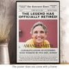 Custom Photo The Legend Has Officially Retired - Personalized Custom Vertical Poster - Appreciation, Retirement Gift For Coworkers, Work Friends, Colleagues, Family Members