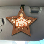 Christmas Nativity Star Car Decor - Car Visor Clip
