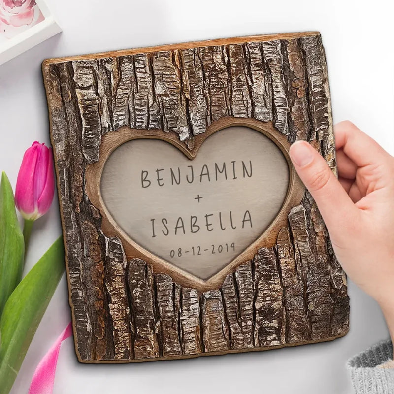 You’re My Forever - Couple Personalized Custom 2-Layered Wooden Plaque With Stand - Gift For Husband Wife, Anniversary