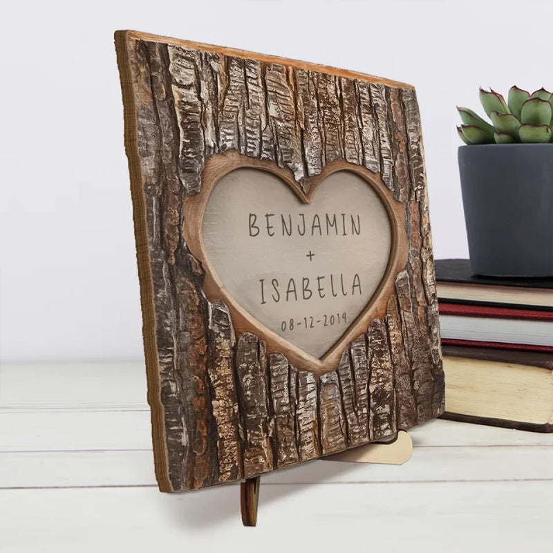 You’re My Forever - Couple Personalized Custom 2-Layered Wooden Plaque With Stand - Gift For Husband Wife, Anniversary