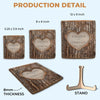 You’re My Forever - Couple Personalized Custom 2-Layered Wooden Plaque With Stand - Gift For Husband Wife, Anniversary