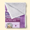 To Me, You're The World - Family Personalized Custom Blanket - Mother's Day, Gift For Mom, Grandma