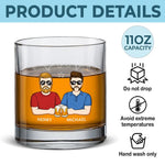 Together In Spirit, Even If We're Apart - Family Personalized Custom Whiskey Glass - Gift For Family Members
