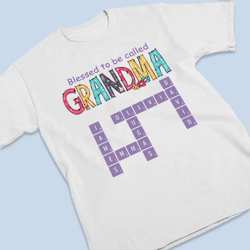 Puzzling Through Life With Grandma By Our Side - Family Personalized Custom Unisex T-shirt, Premium T-shirt, Hoodie - Gift For Mom, Grandma