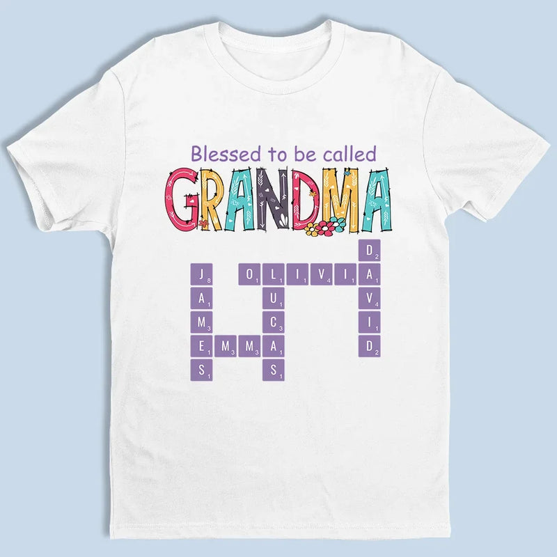 Puzzling Through Life With Grandma By Our Side - Family Personalized Custom Unisex T-shirt, Premium T-shirt, Hoodie - Gift For Mom, Grandma