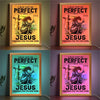 All For Jesus Even I May Not Be Perfect - Family Personalized Custom Frame Light Box - Gift For Yourself, Best Friends, Siblings, Family Members