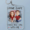 Your Love Is My Strength - Couple Personalized Custom Shaped Acrylic Keychain - Gift For Husband Wife, Anniversary