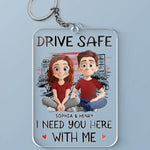 Your Love Is My Strength - Couple Personalized Custom Shaped Acrylic Keychain - Gift For Husband Wife, Anniversary