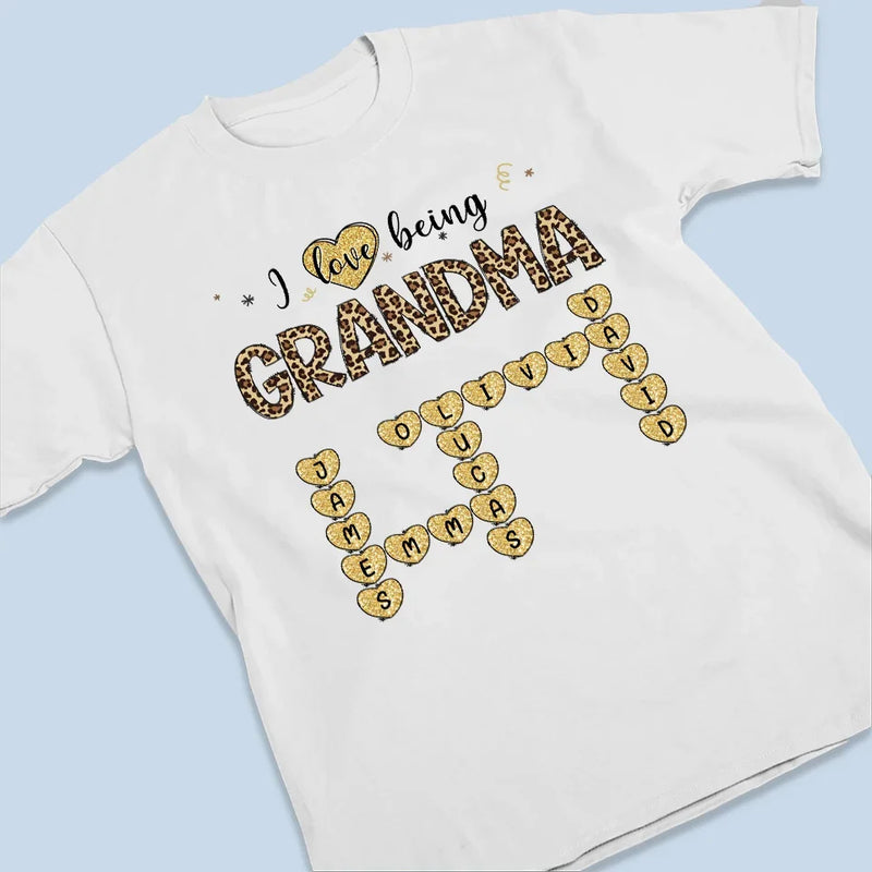 Being A Grandma Is My Heart’s Greatest Joy - Family Personalized Custom Unisex T-shirt, Premium T-shirt, Hoodie - Gift For Mom, Grandma