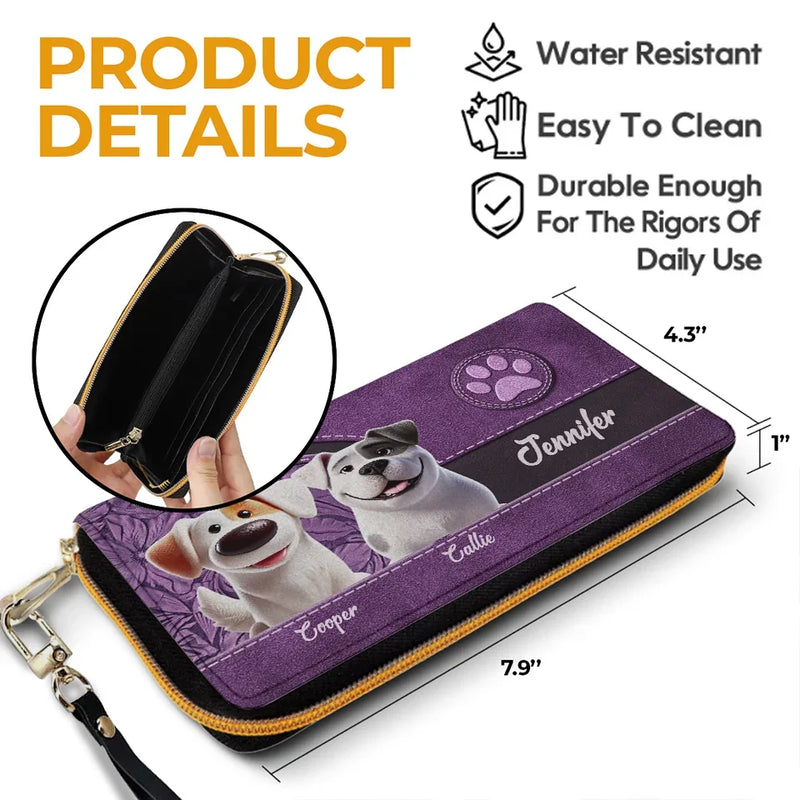 The Love Of A Dog Is Life’s Sweetest Blessing - Dog Personalized Custom Leather Long Wallet - Gift For Pet Owners, Pet Lovers
