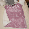 A Big Hug From Me - Family Personalized Custom Blanket - Mother's Day, Gift For Mom, Grandma