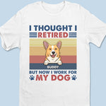Custom Name Funny Dog Retirement Gifts for Dog Lovers - Personalized Apparel