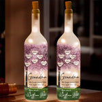 Lighting Up Love - Family Personalized Custom Bottle Lamp - Gift For Mom, Grandma