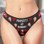 Custom Photo Funny Property Of Gifts for Women - Personalized Waisted Brief