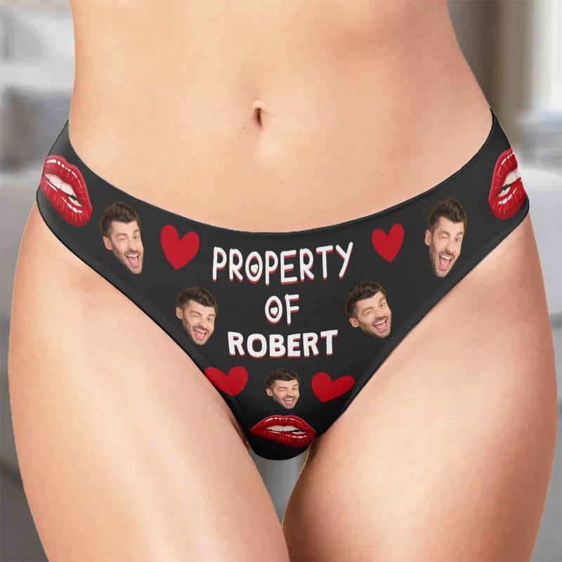Custom Photo With You, I’m Whole - Couple Personalized Women Briefs - Gift For Husband Wife, Anniversary