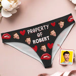 Custom Photo Funny Property Of Gifts for Women - Personalized Waisted Brief