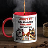The Road To My Heart Is Paved With Paw Prints - Dog & Cat Personalized Custom Accent Mug - Gift For Pet Owners, Pet Lovers